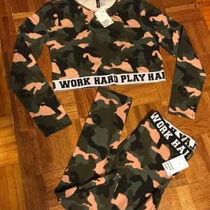 H&M Camouflage Work Hard, Play Hard Set - LARGE